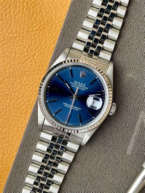 rolex 16234 blue|Rolex datejust 16234 production years.